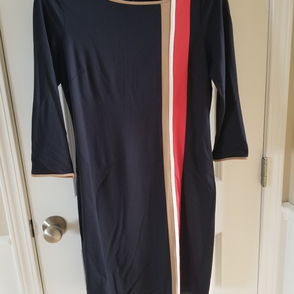 Long Sleeve Navy Dress